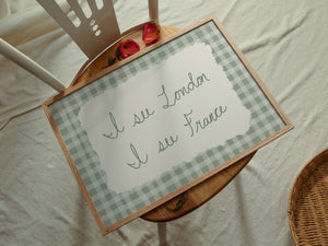 I See London Hand Drawn Horizontal Print