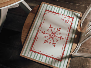 Christmas Stamp Set of 3 Prints