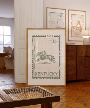 Kentucky Stamp Print