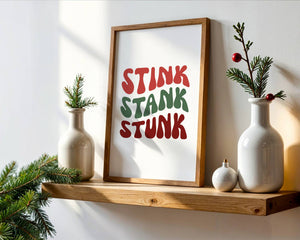 Christmas Bathroom Gallery Set of 6 Prints