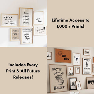 Ultimate Wall Art Mega Bundle | Lifetime Access to 1,000+ Prints & Growing