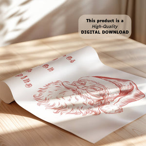 Christmas Bathroom Gallery Set of 6 Prints