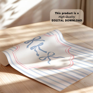 Vintage Coquette Bows Print