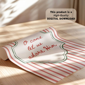 O Come Let Us Adore Him Print