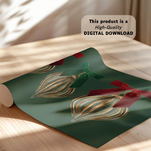 Plaid Christmas Set of 6 Prints