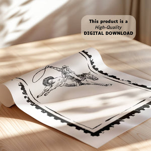 Western Stamp Set of 3 Prints