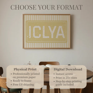 ICLYA Print