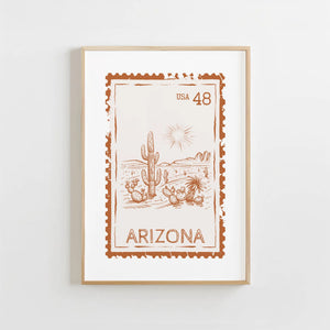 Arizona Stamp Print