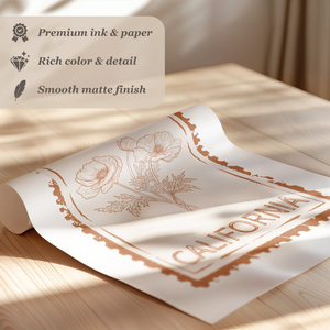 California Stamp Print