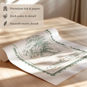 Connecticut Stamp Print