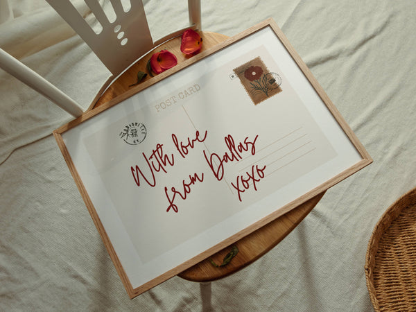 With Love From Postcard Print