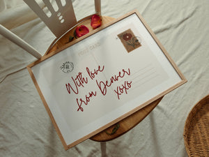 With Love From Postcard Print
