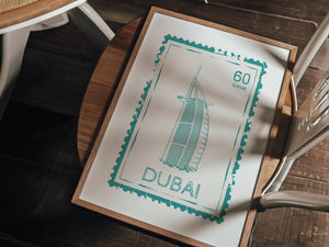 Dubai Stamp Print