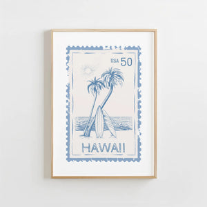 Hawaii Stamp Print