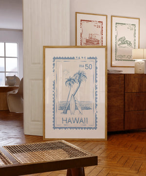 Hawaii Stamp Print