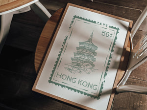 Hong Kong Stamp Print