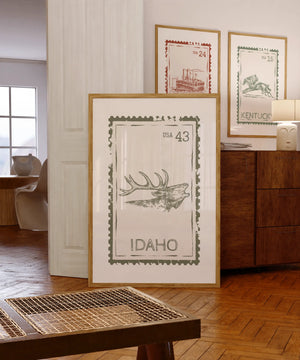 Idaho Stamp Print