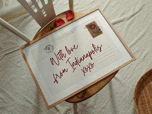 With Love From Postcard Print