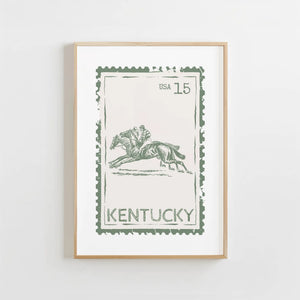 Kentucky Stamp Print
