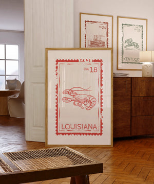 Louisiana Stamp Print