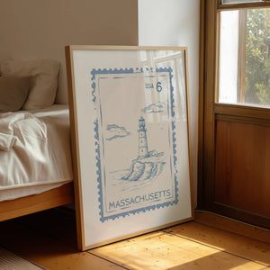 Massachusetts Stamp Print