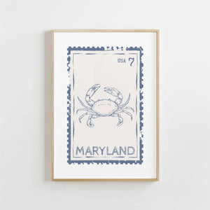 Maryland Stamp Print