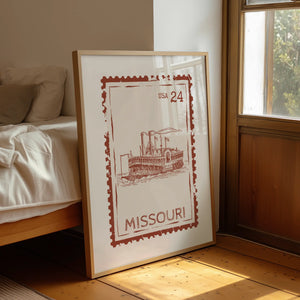 Missouri Stamp Print