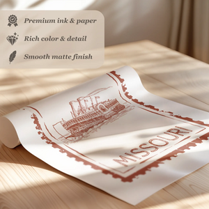 Missouri Stamp Print