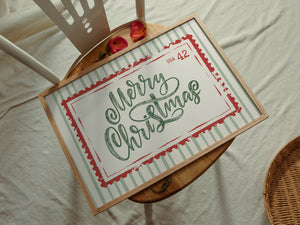 Merry Christmas Stamp Print