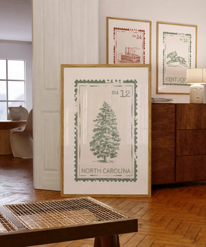 North Carolina Stamp Print