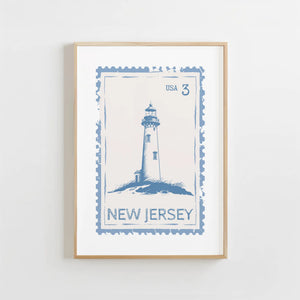 New Jersey Stamp Print