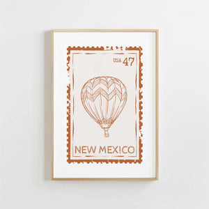 New Mexico Stamp Print
