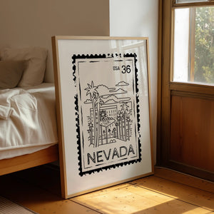Nevada Stamp Print