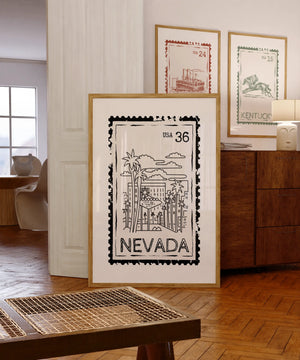 Nevada Stamp Print
