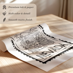 Nevada Stamp Print