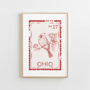 Ohio Stamp Print