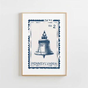 Pennsylvania Stamp Print