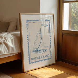 Rhode Island Stamp Print