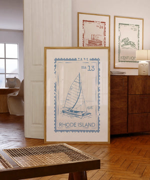 Rhode Island Stamp Print