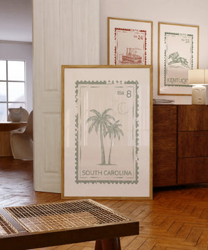 South Carolina Stamp Print