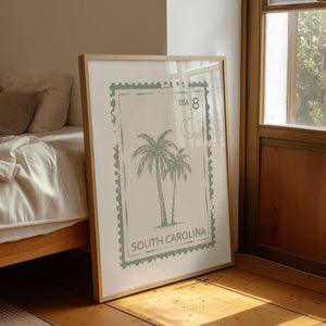 South Carolina Stamp Print
