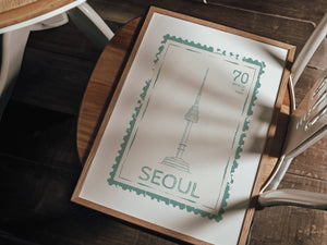 Seoul Stamp Print