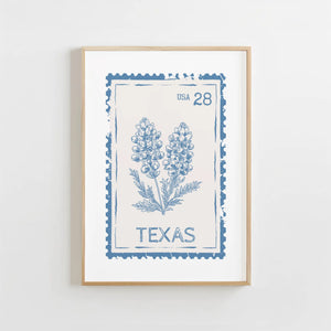 Texas Stamp Print