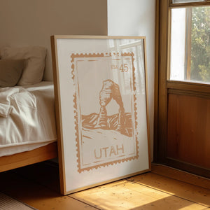 Utah Stamp Print