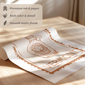 Vermont Stamp Print