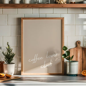 Coffee Lover Club Print