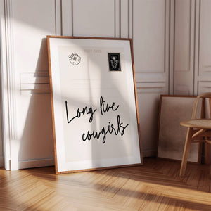 Long Live Cowgirls Postcard Print