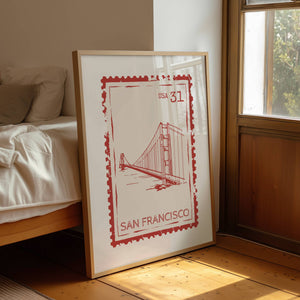 San Francisco Stamp Print