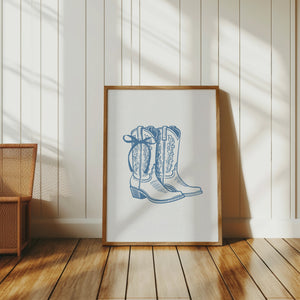 Commercial License - "Cowgirl Boots with Bow" Design