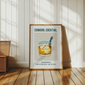 Cowgirl Cocktail Print